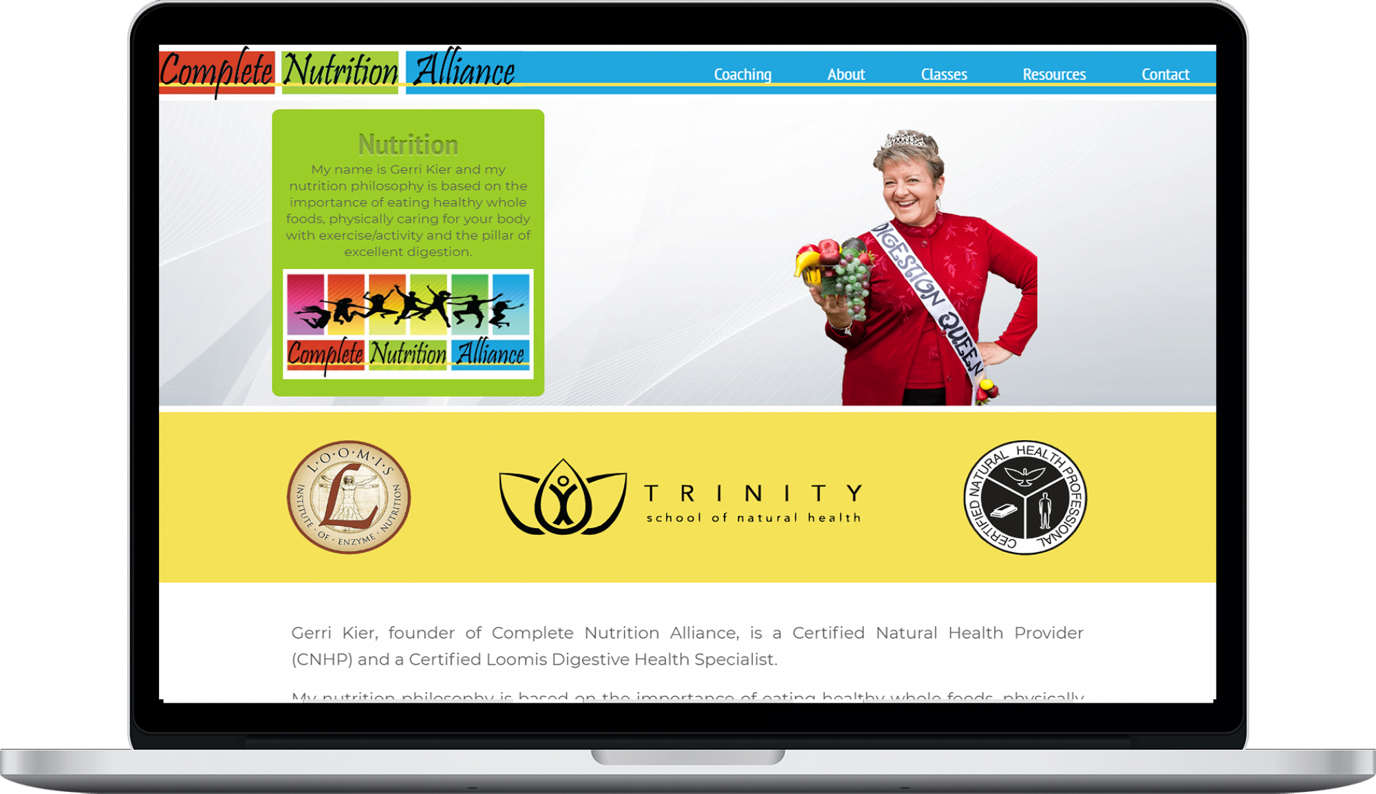 Complete Nutrition Website design